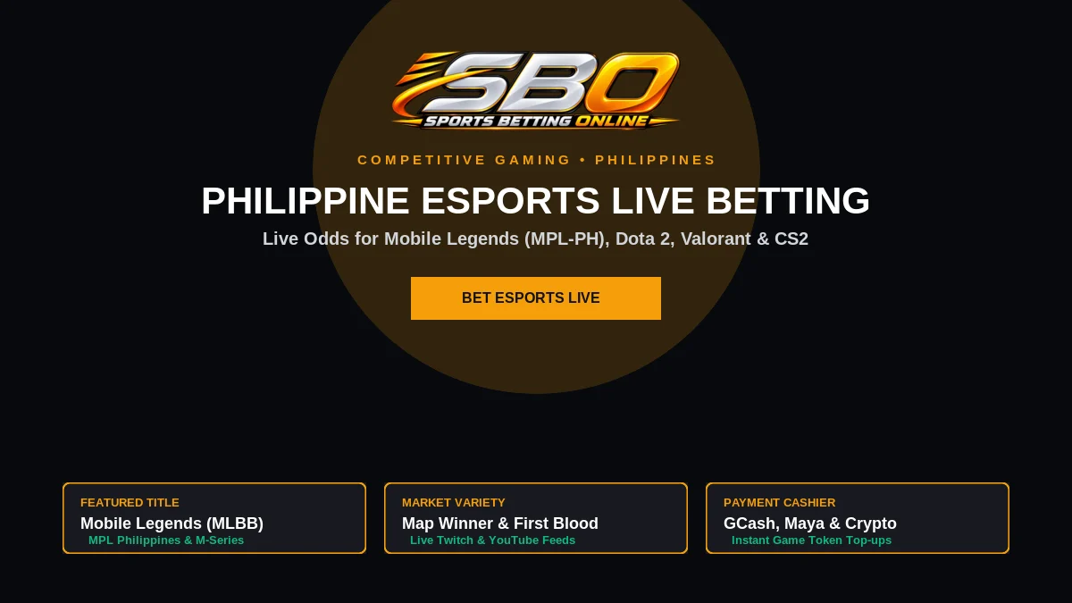 Philippine Esports Live Betting - Mobile Legends MPL, Dota 2 & Valorant